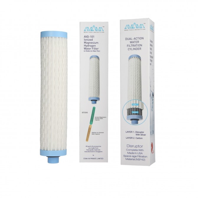 Model AVD-101 - Dual Woven Layer Disruptor With Silver and Active Carbon Power - Cartridge